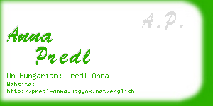 anna predl business card